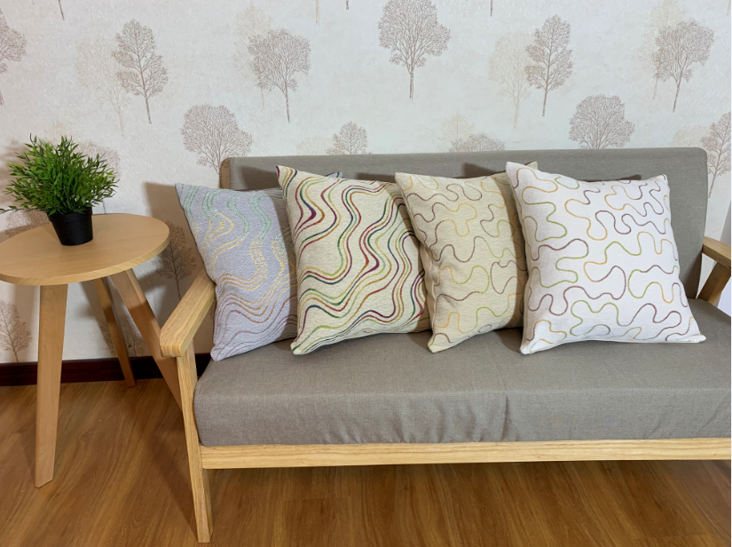 Chenille cushion, シェニールジャガードクッション