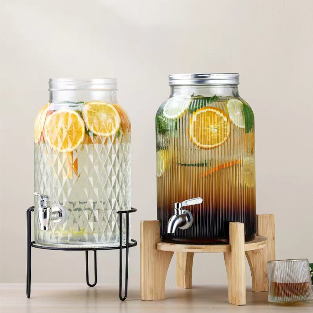 Glass Food Container，Borosilicale Food Storage Container With Airtight Bamboo Lid Clear Glass Jar