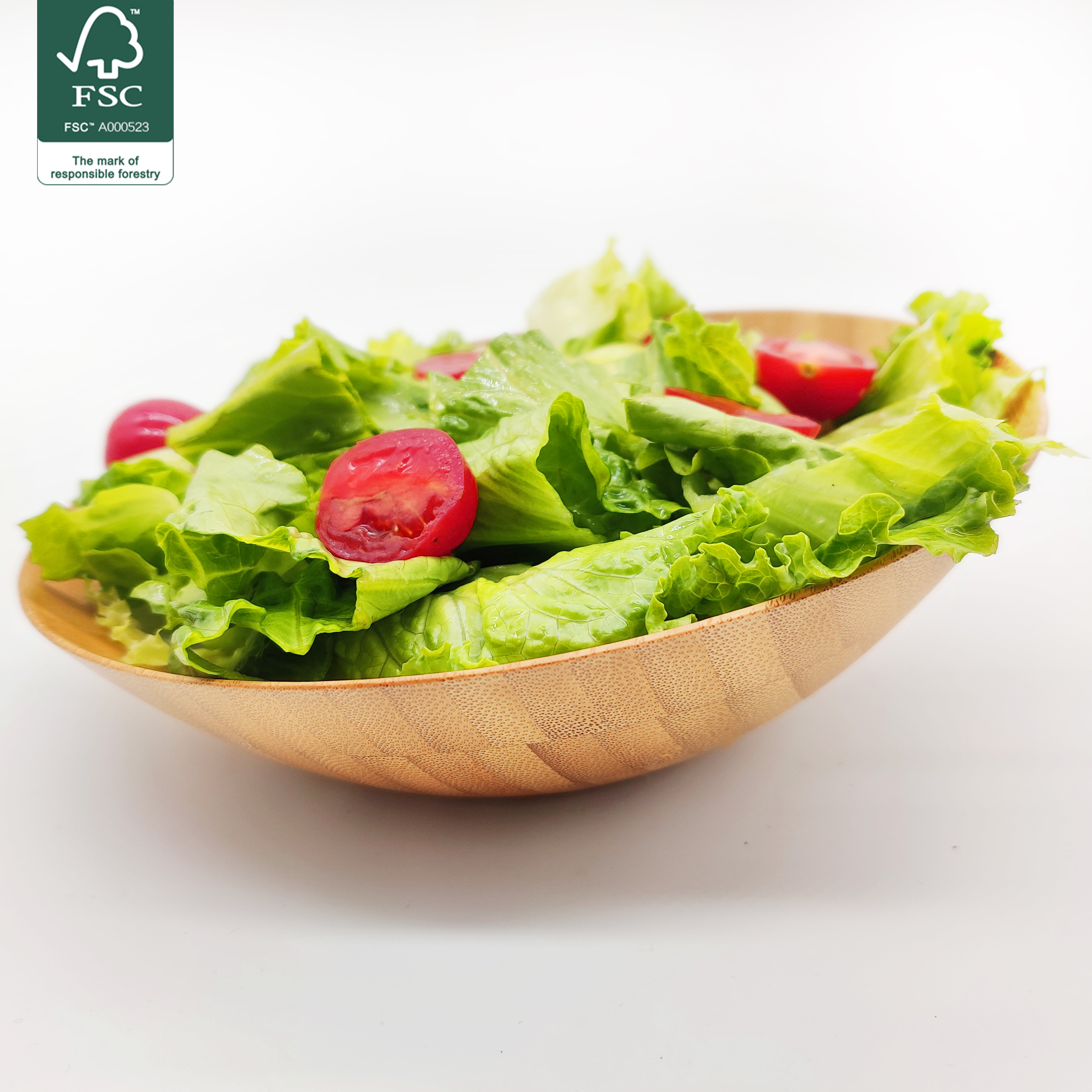 Bamboo salad bowl