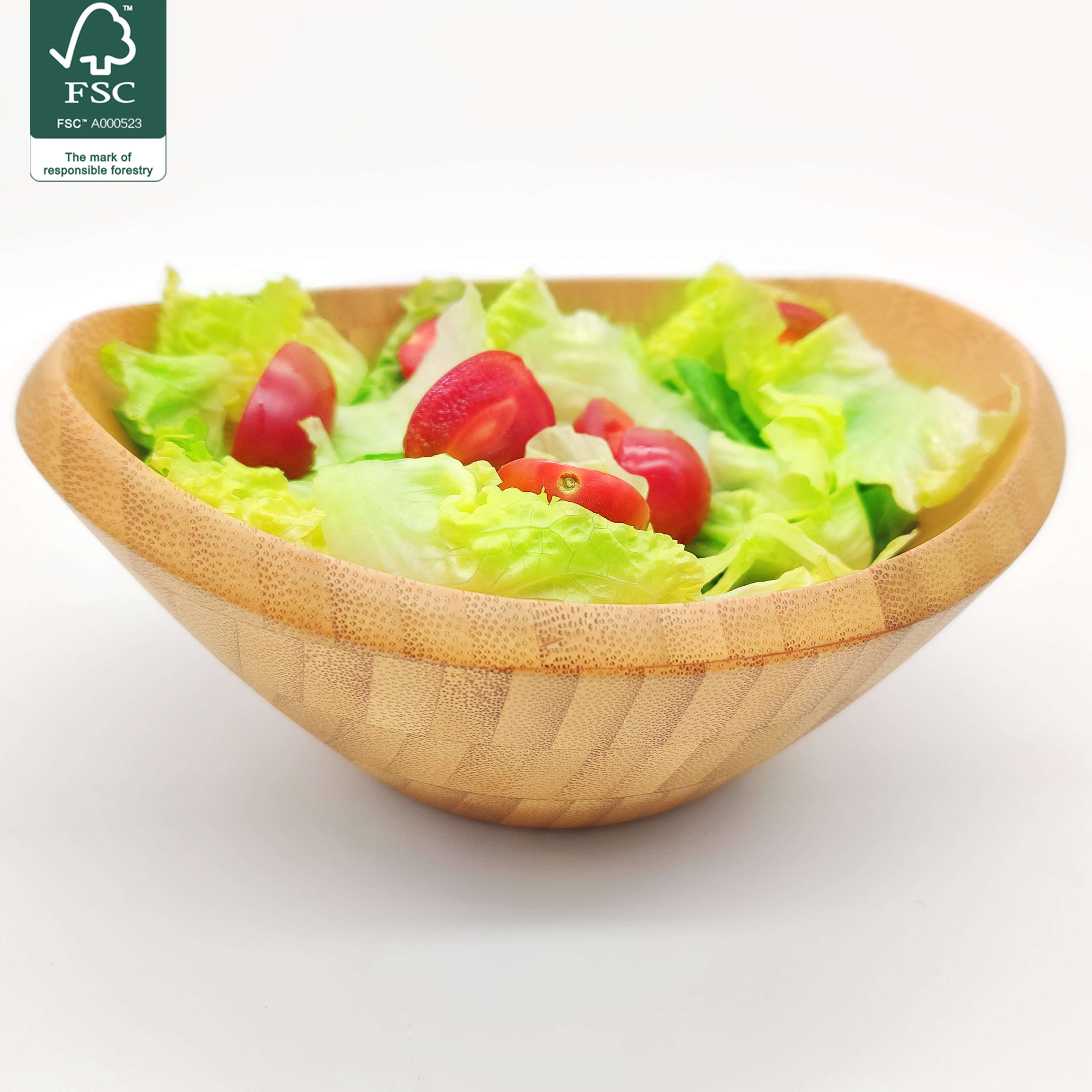 Bamboo salad bowl