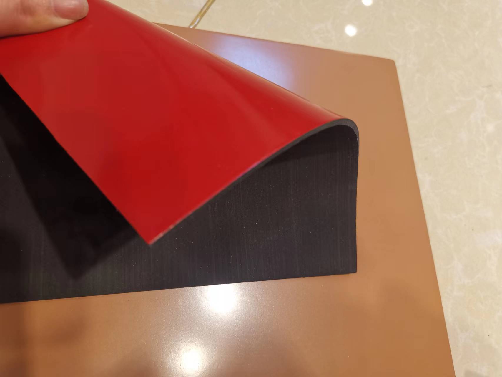 Rubber sheet flat glossy various colors rubber sheet for shoe making