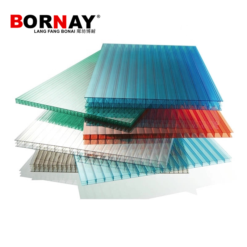 Langfang Bonai PC Hollow Sheet Is Widely Used in Construction Sunroof in Buildings/Halls/Shopping