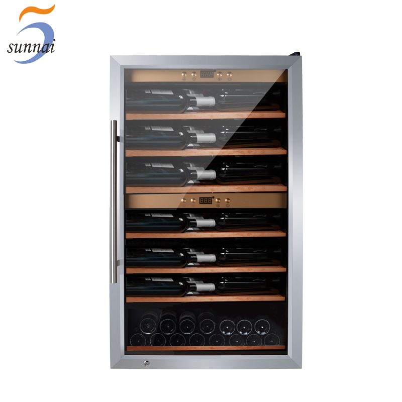 SUNNAI SW-66 wine fridge cooler compressor 66 bottles display shelf