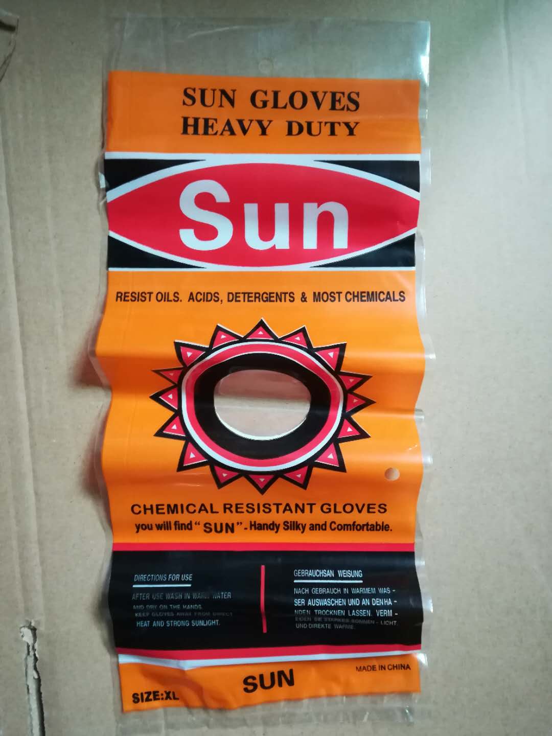 H1 series 21.5inches black heavy duty thick industry gloves