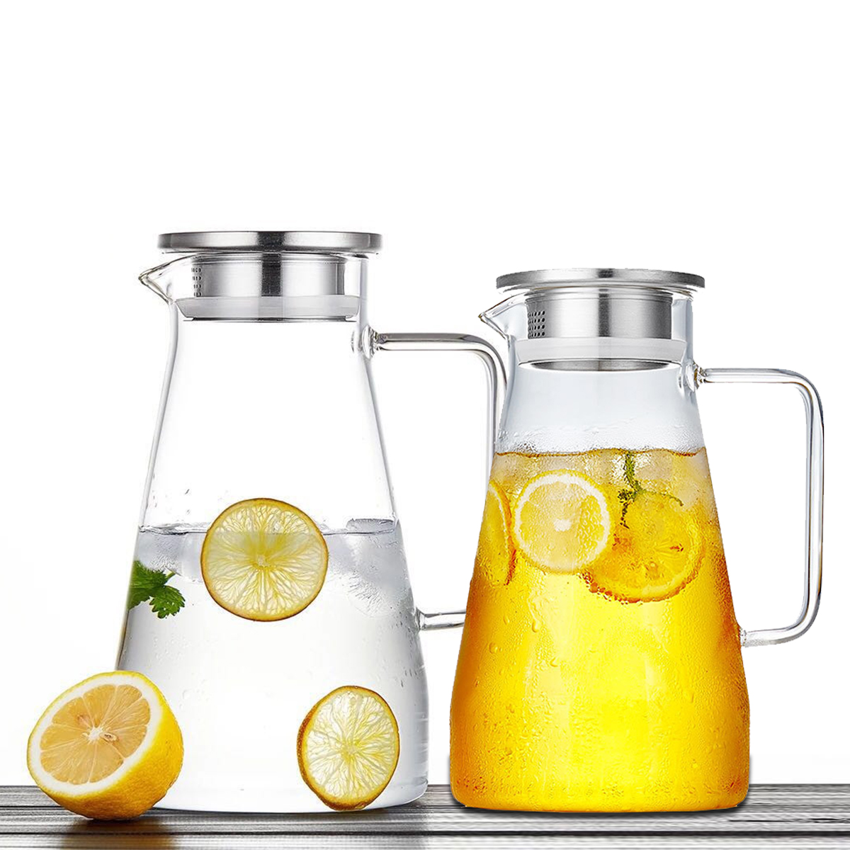 Glass Tea Water Pot Pitcher