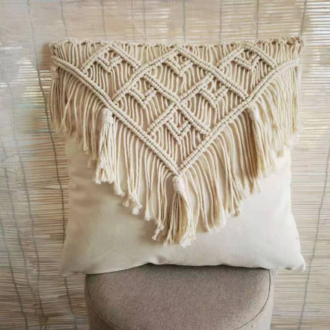 Macrame cushion