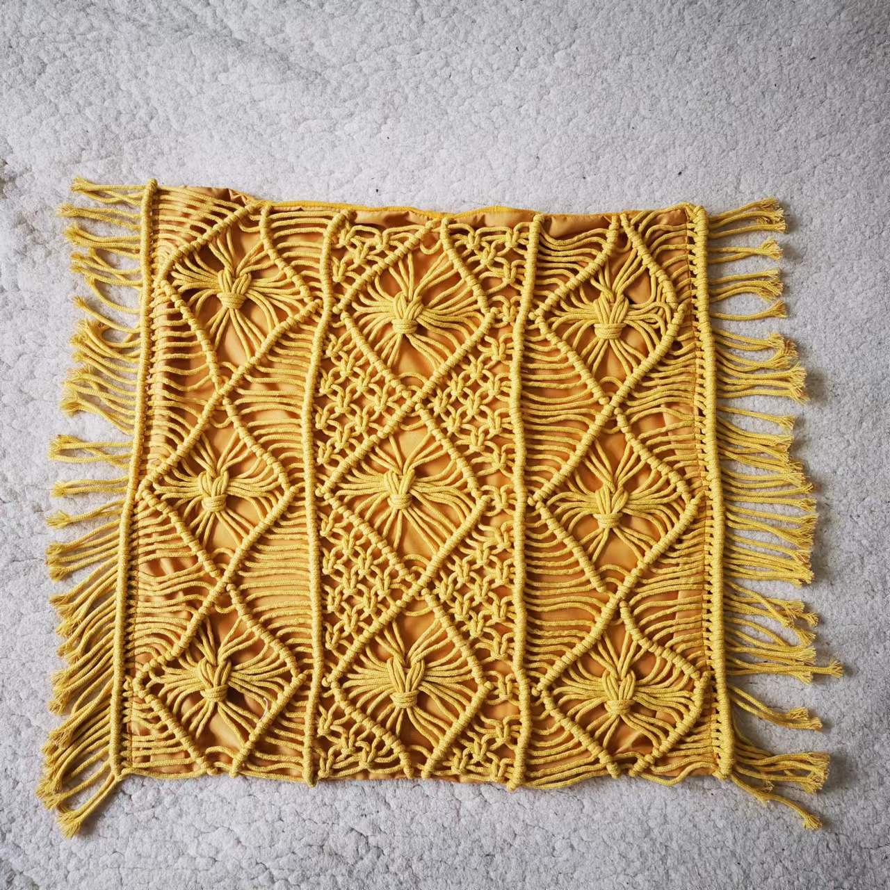 Macrame cushion