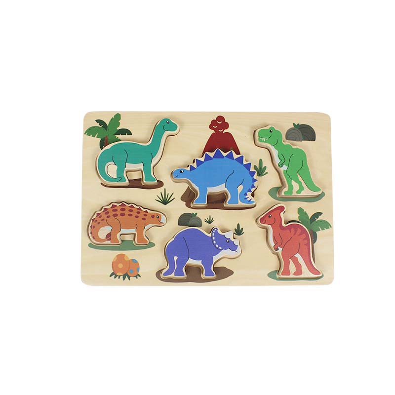 3D Wooden Scratch Board Puzzle Forest Animals Jigsaw Puzzle Baby Early Education Animals Toys