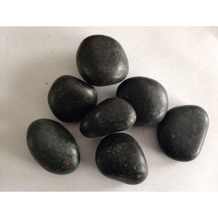Wholesale Hot selling Natural Black color polished pebble stone for garden and landscape