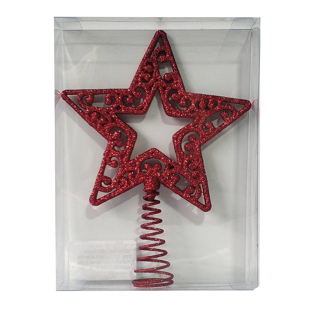 1PC Christmas Tree Ornaments 18-23CM Plastic Christmas Tree Top Star