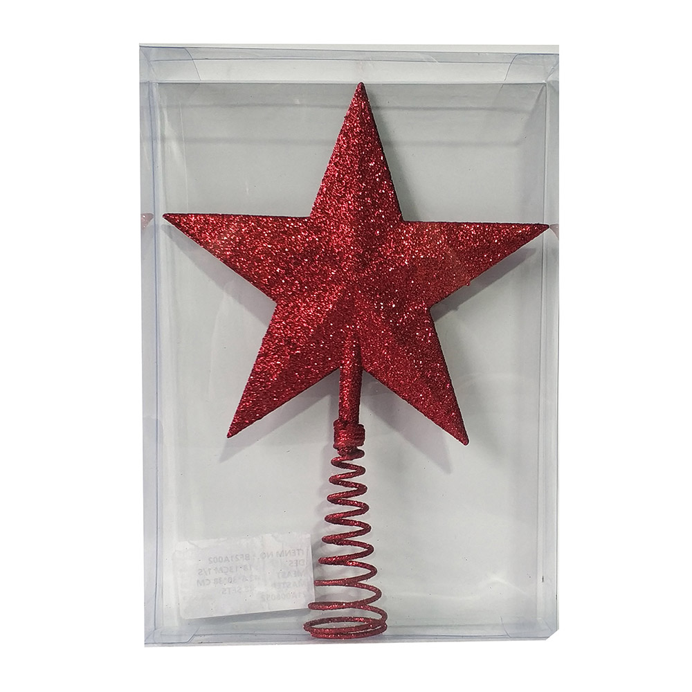 1PC Christmas Tree Ornaments 18-23CM Plastic Christmas Tree Top Star