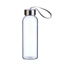 Wholesale Clear 16oz Sport Glass Bottle with stainless steel lid