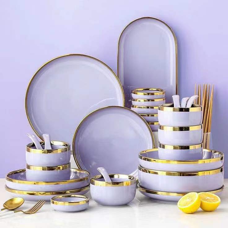 Glaze With Electroplating Golden