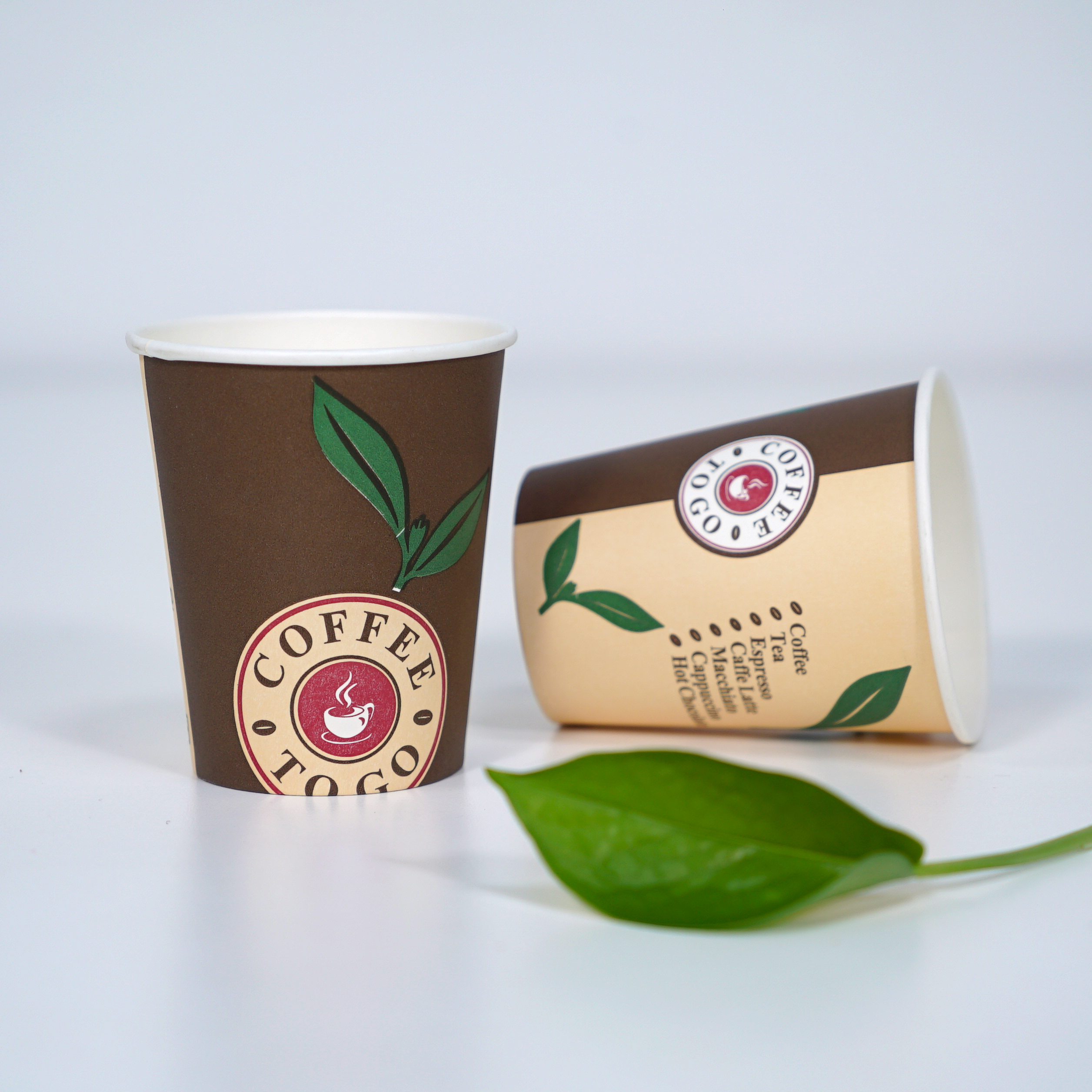 China Manufacturer Custom Disposable Single Wall Paper Cup Coffee Cup
