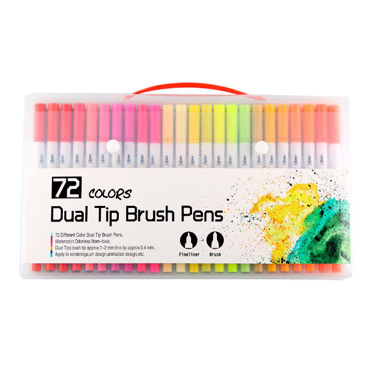 Dual Tips Fine Tip Sketch Watercolor Brush Marker