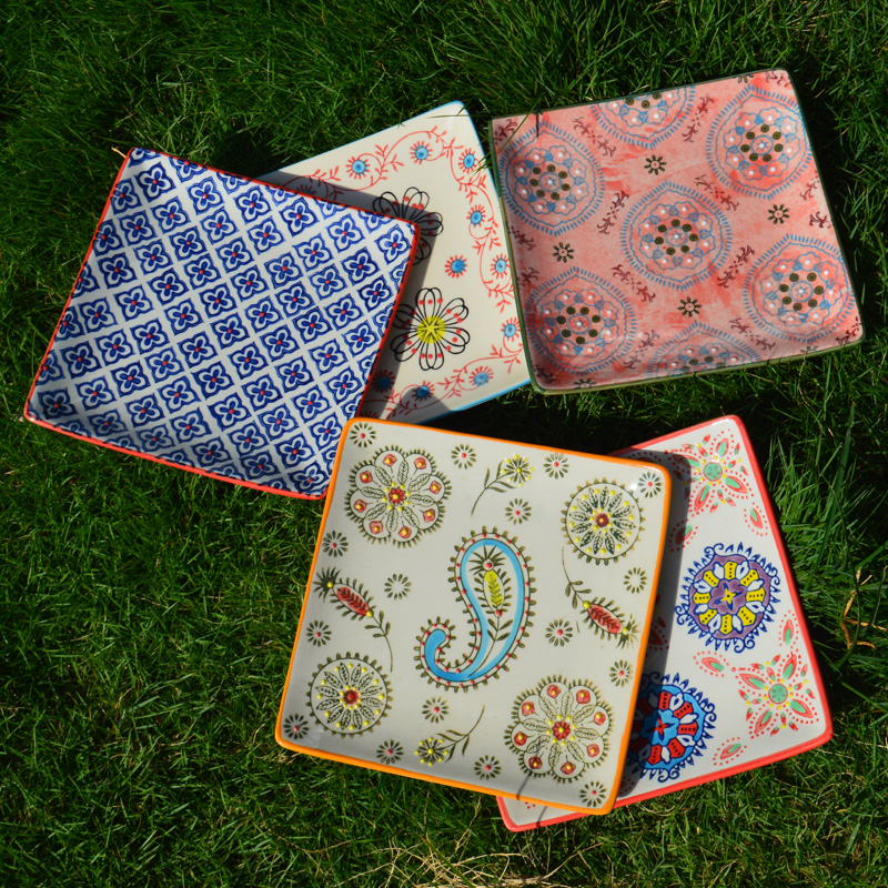 Ceramic square plate,