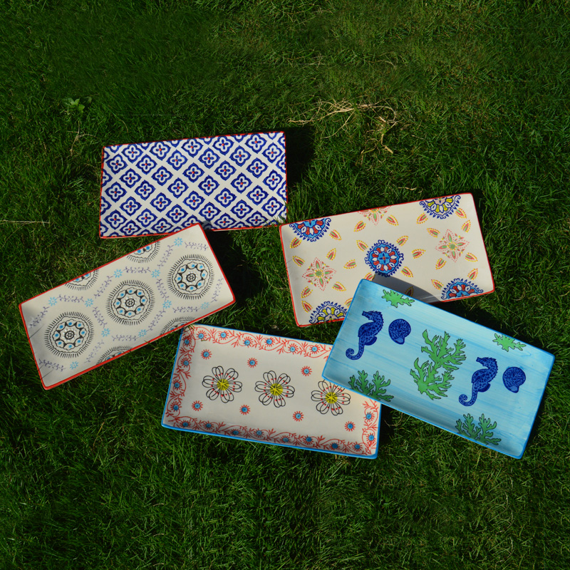 Ceramic rectangular plate,