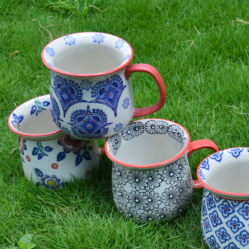 450cc ceramic hand painted mug