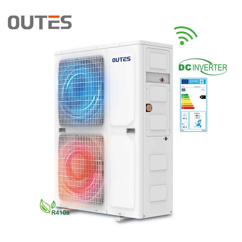 OUTES Split Type-DC Inverter heat pump for heating&cooling&hot water AHbS14D/IOP