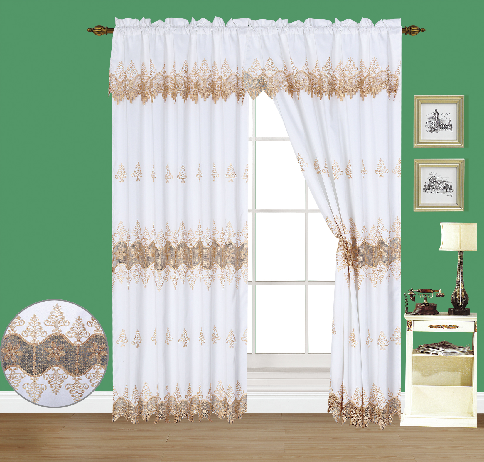 Satin Jacquard Macarame
