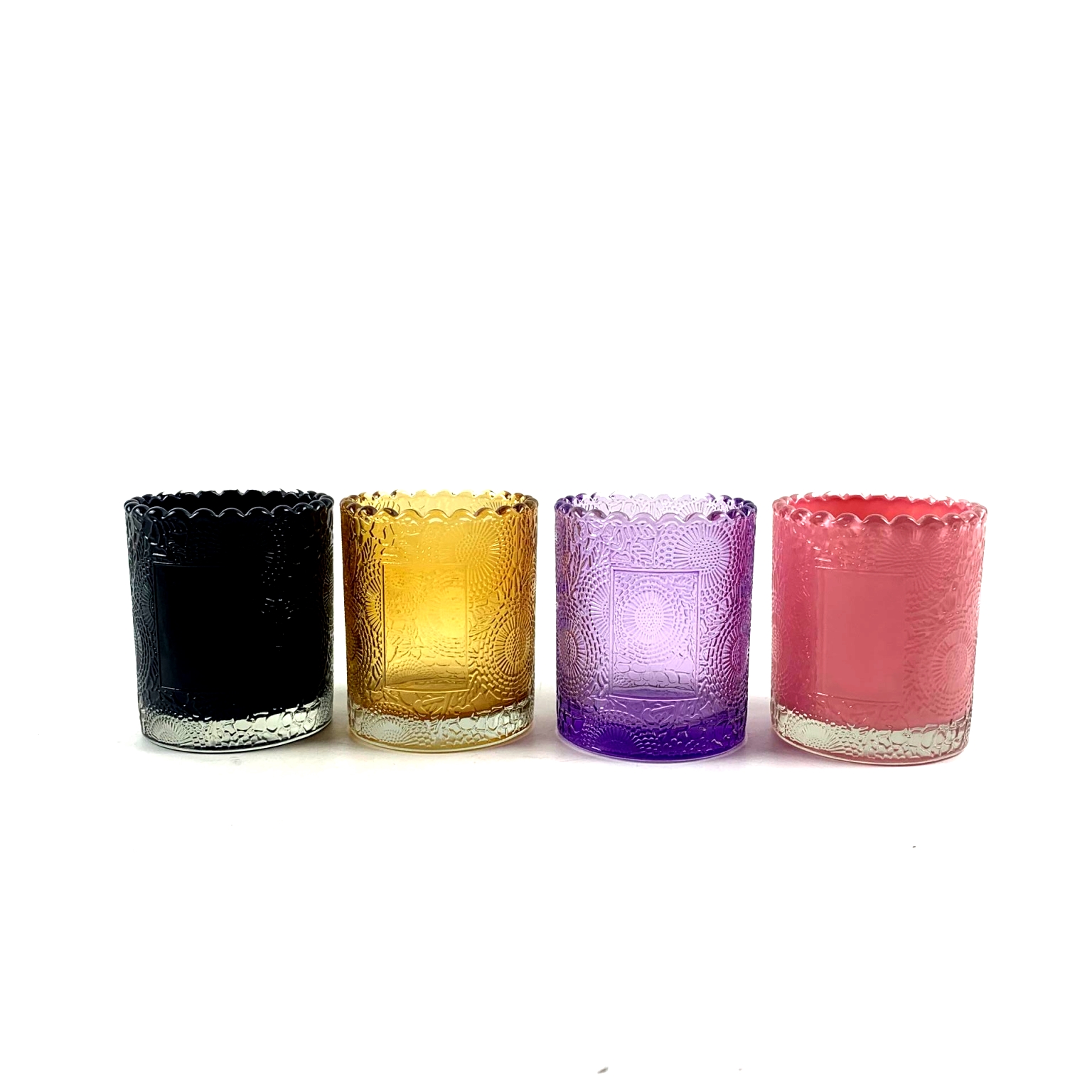Hot selling sunflower jars for candle making11oz 5oz home decoration