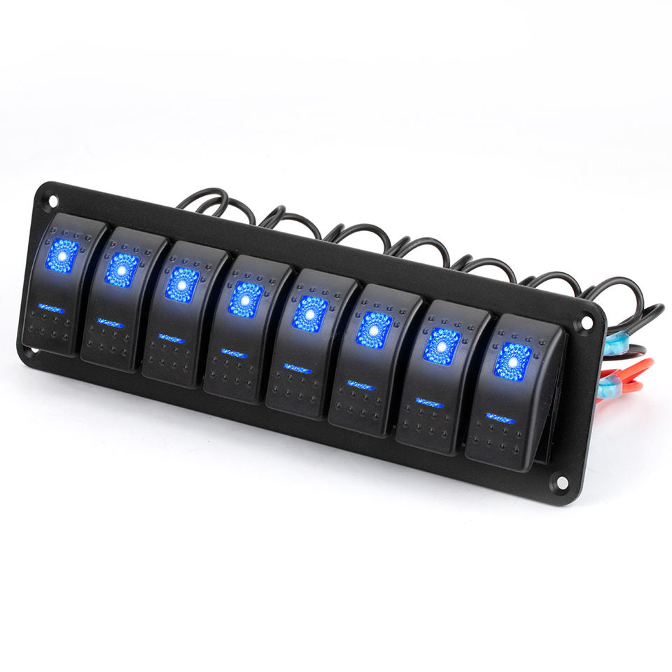 Switch Panel Marine Rocker Switch Waterproof Illuminated Rocker Switch