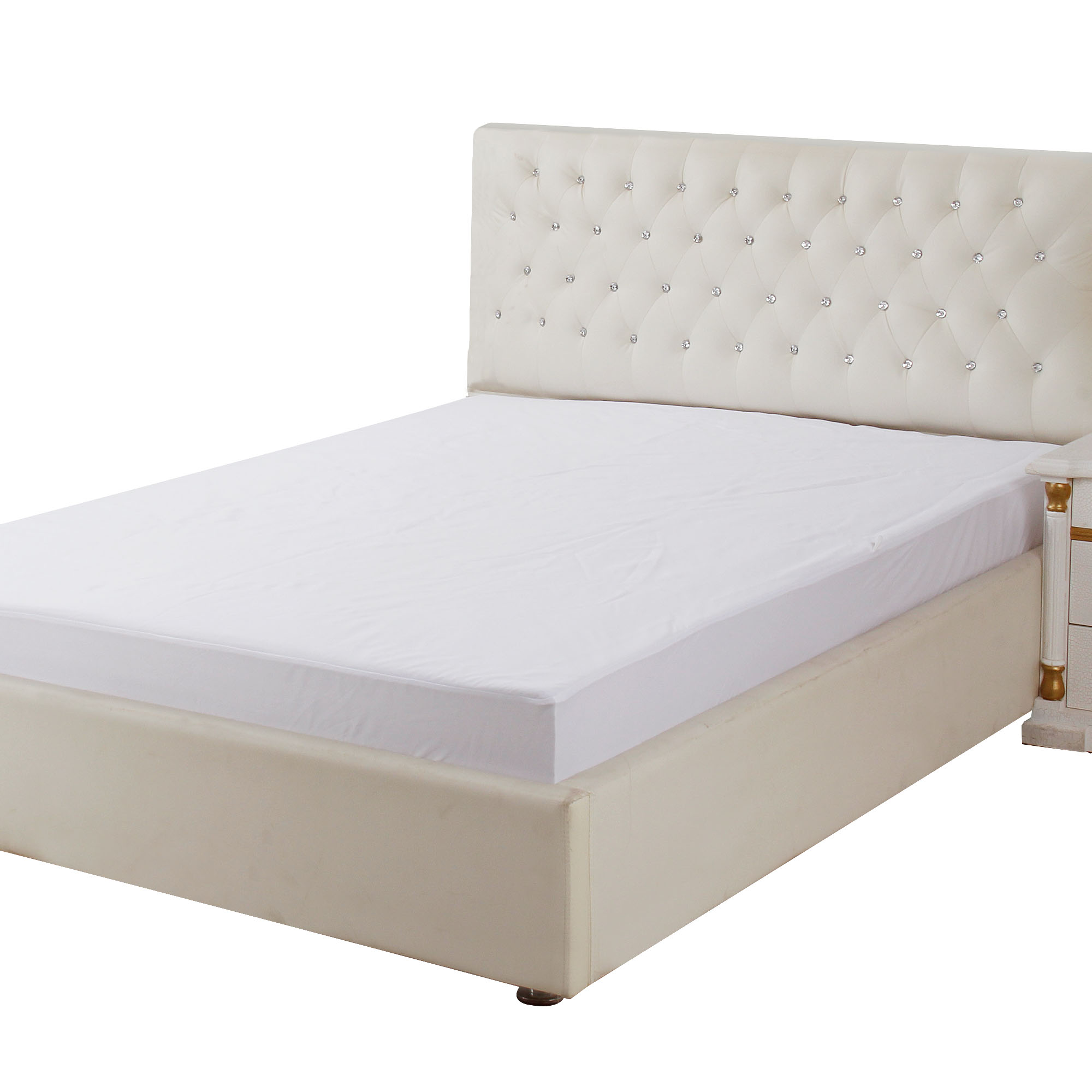 Cotton jersey waterproof mattress protector