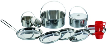 S/Steel Camping Set 12PCS