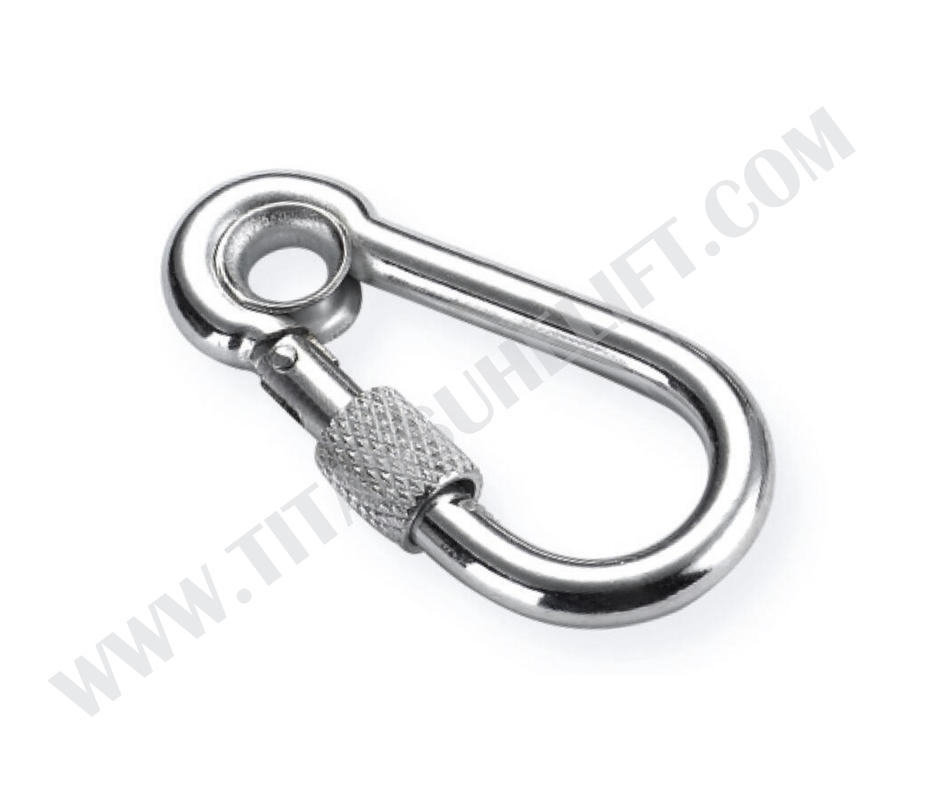 stainless steel snap hook with eye and screwDIN 5299