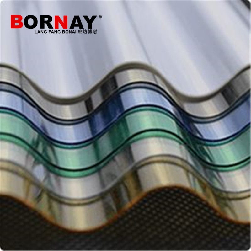 Langfang Bo nai polycarbonate wave board sunshine board PC corrugated board