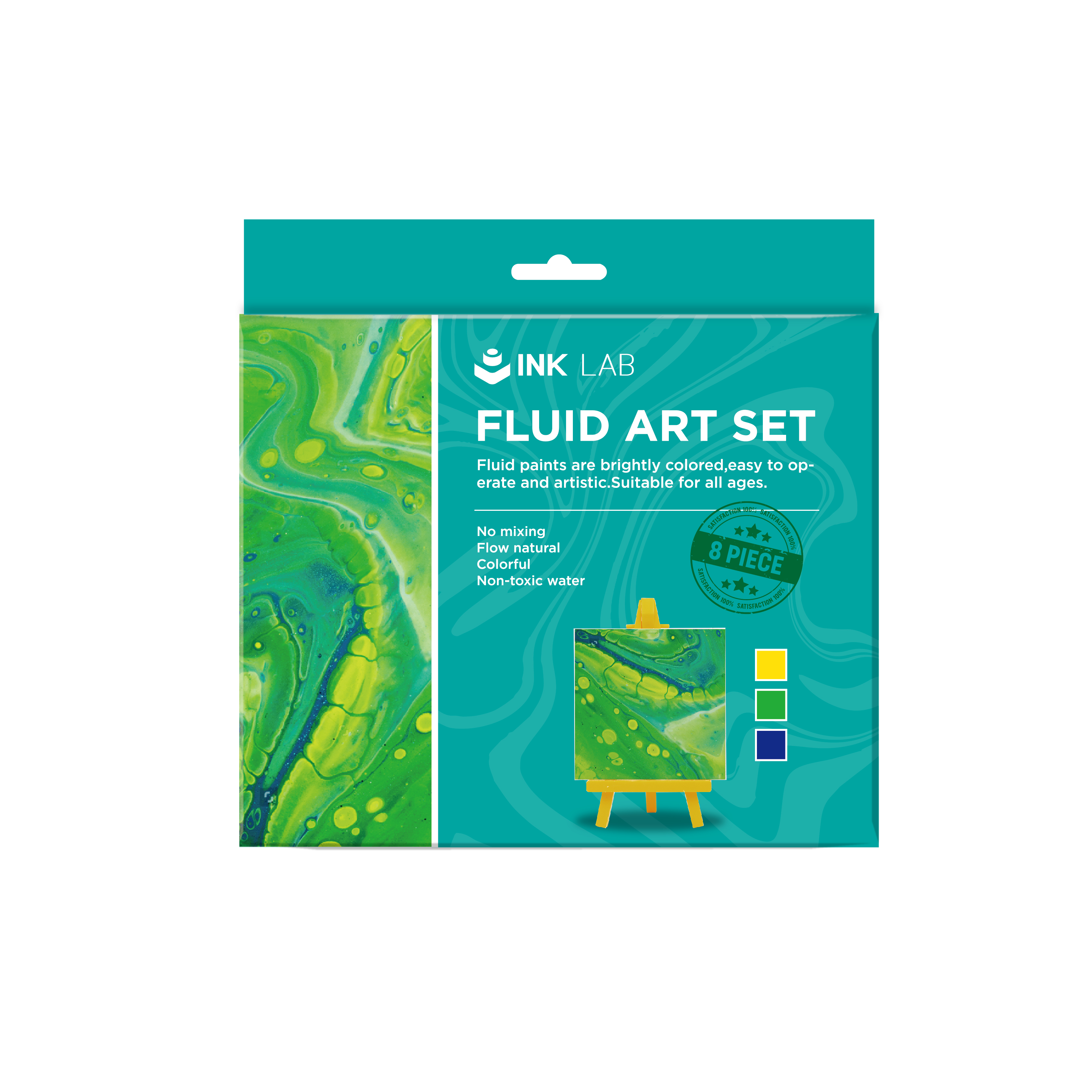 Fluid art set-green Series