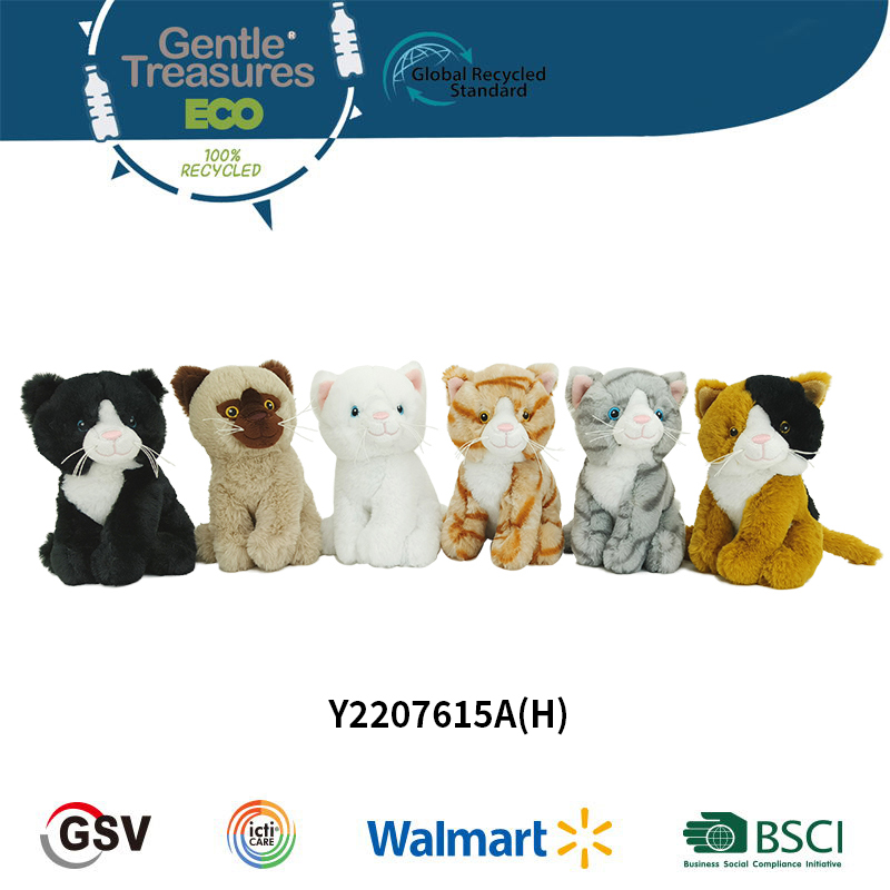 Eco Animals Cat Gtst Plush Toy（y2207615a(H)）