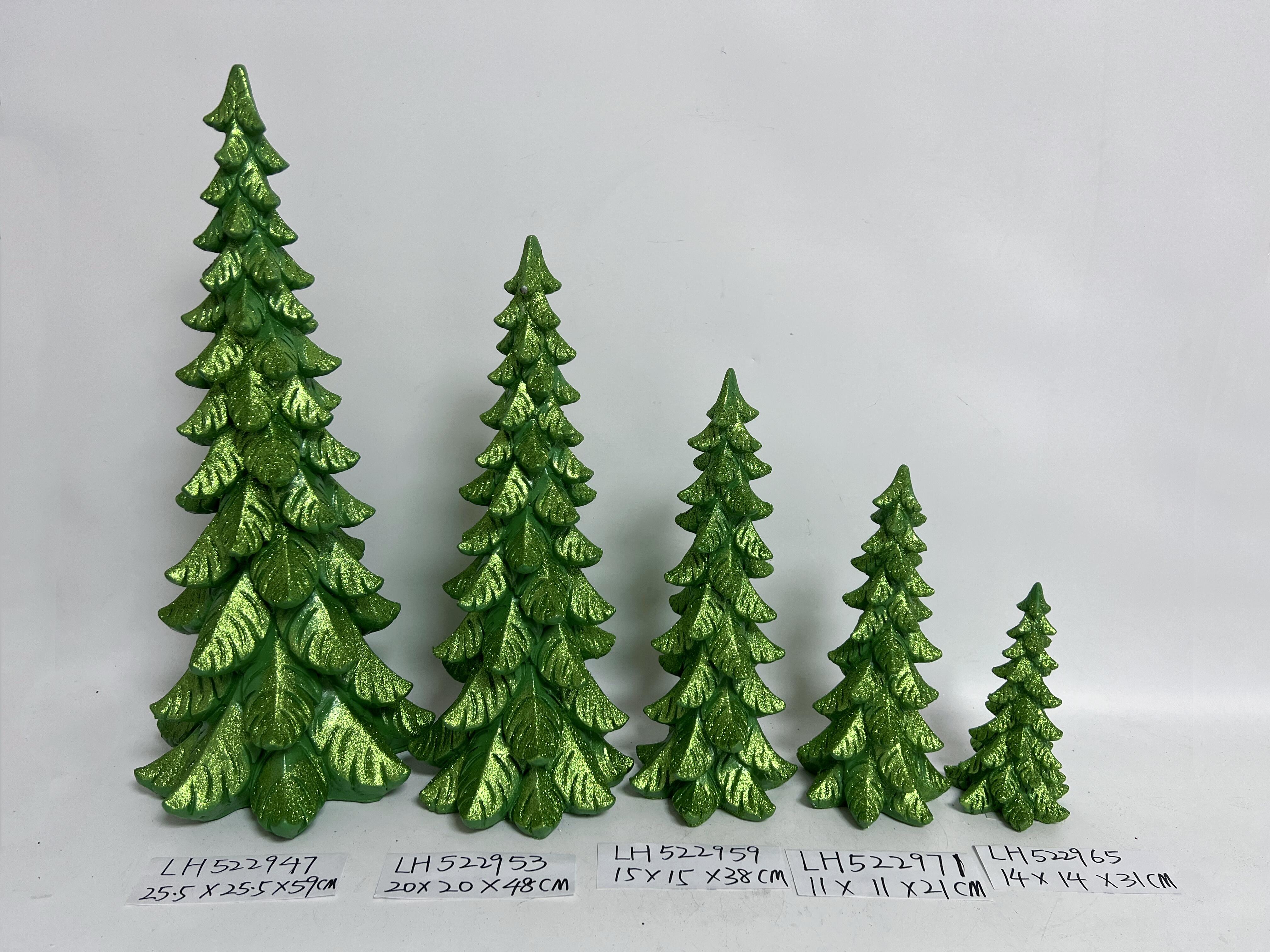 Resin Christmas tree ornaments