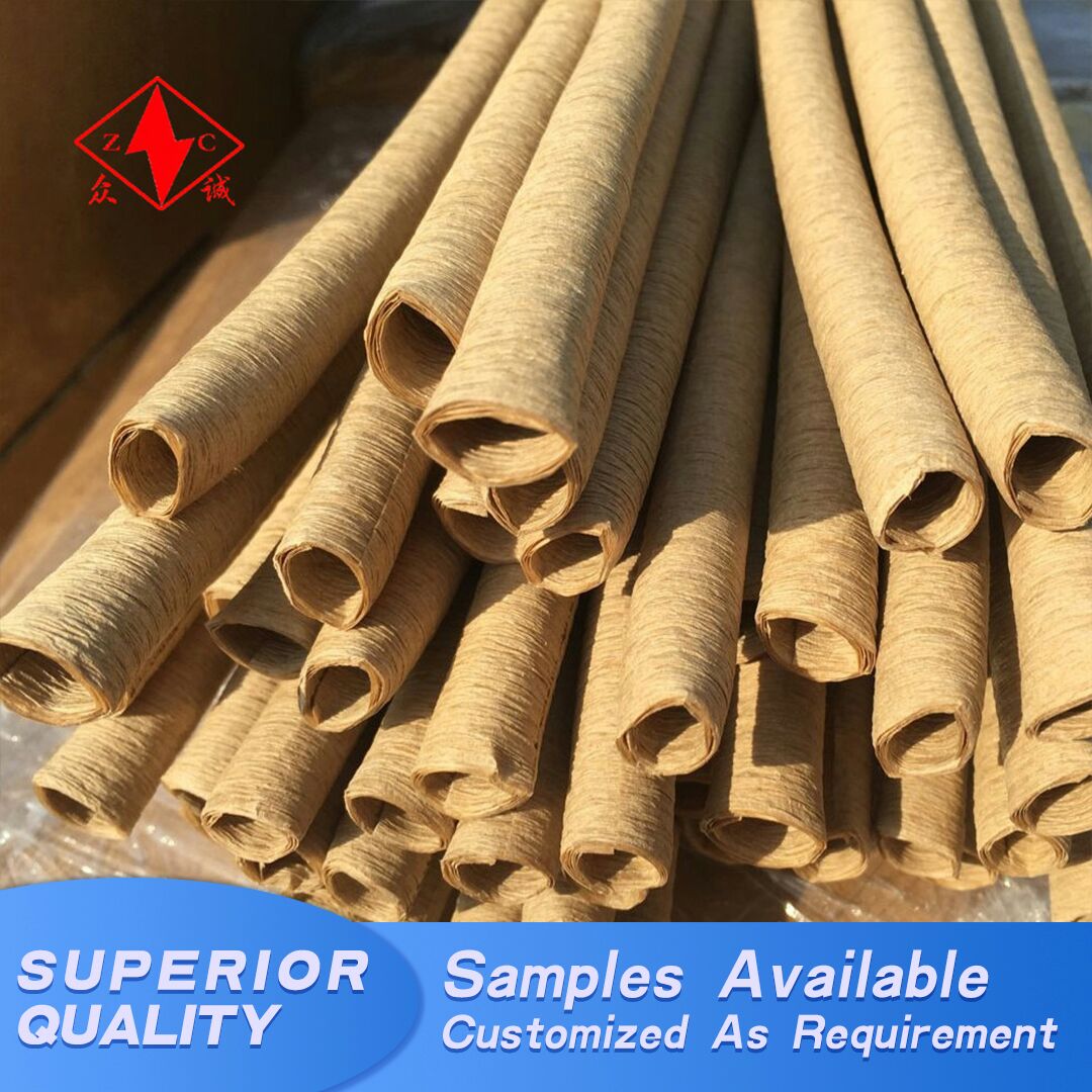 Crepe paper tube for oil filled transformer insulation