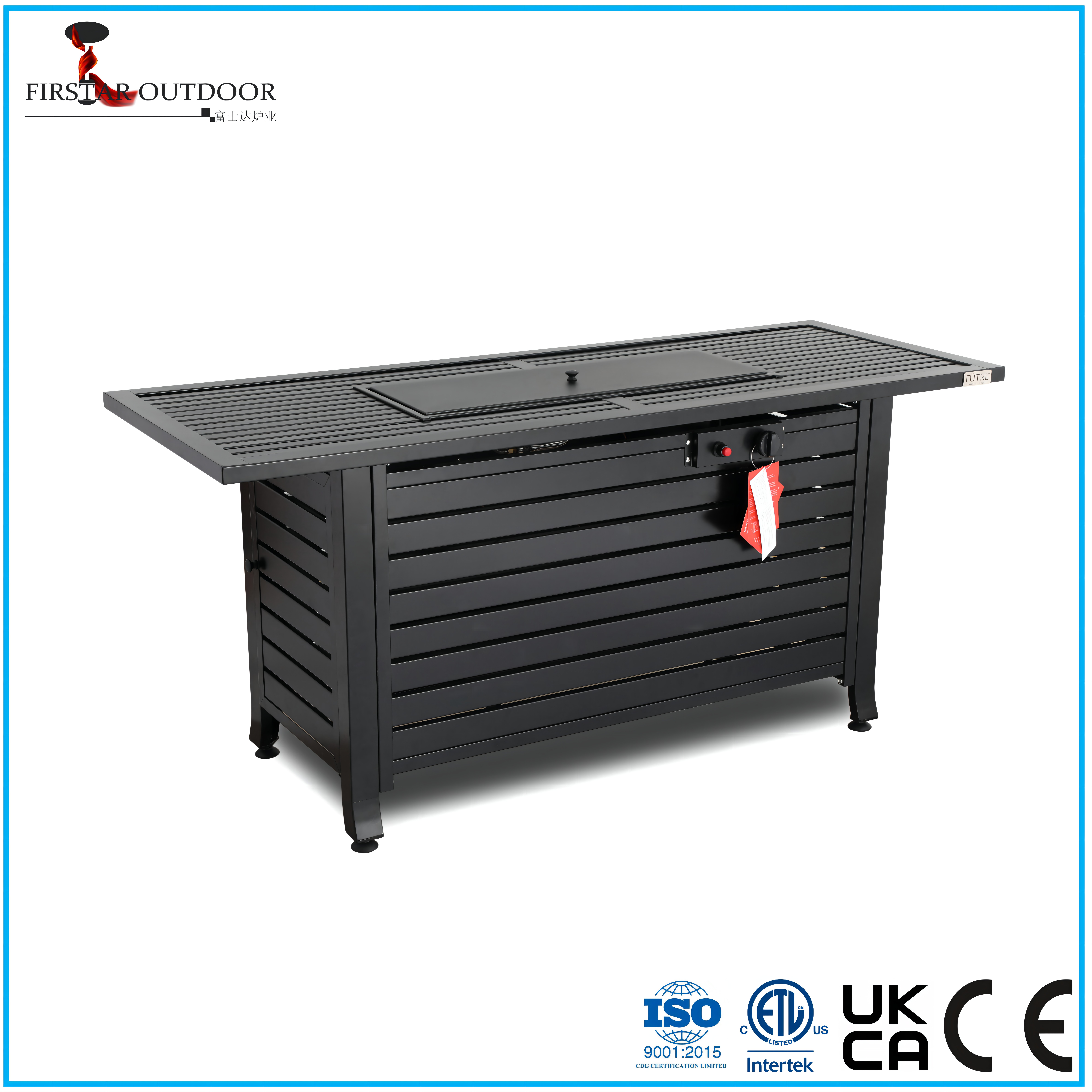 Outdoor 58" Rectangle Fire Pit