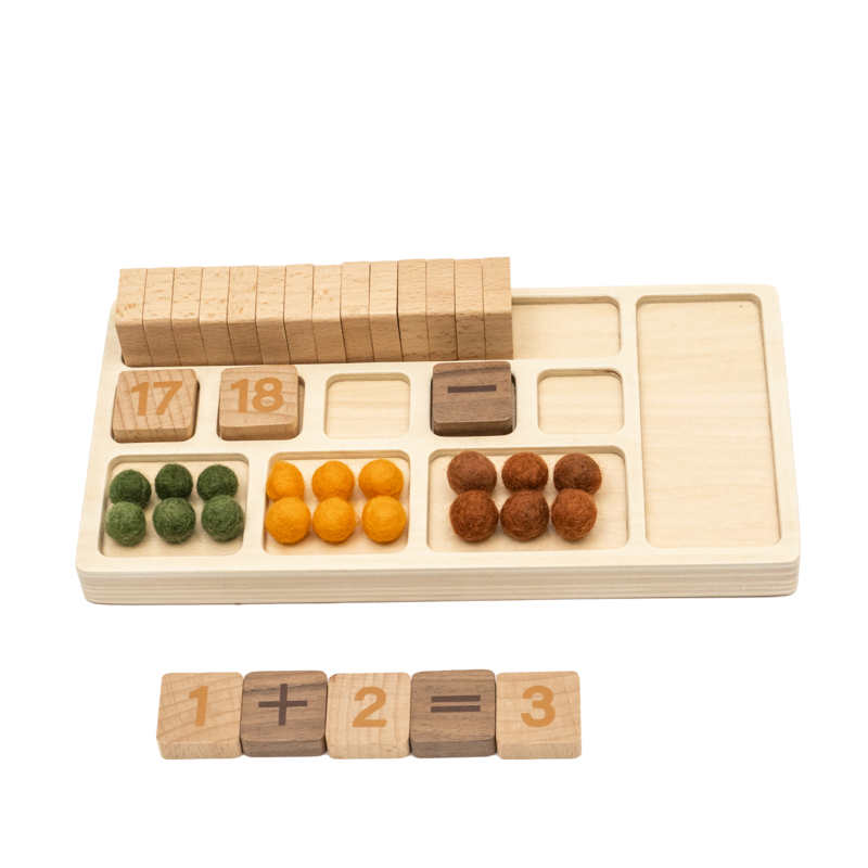 Wooden Digital Building Blocks Educational Toys Math Learning Tools Montessori Educational Toy