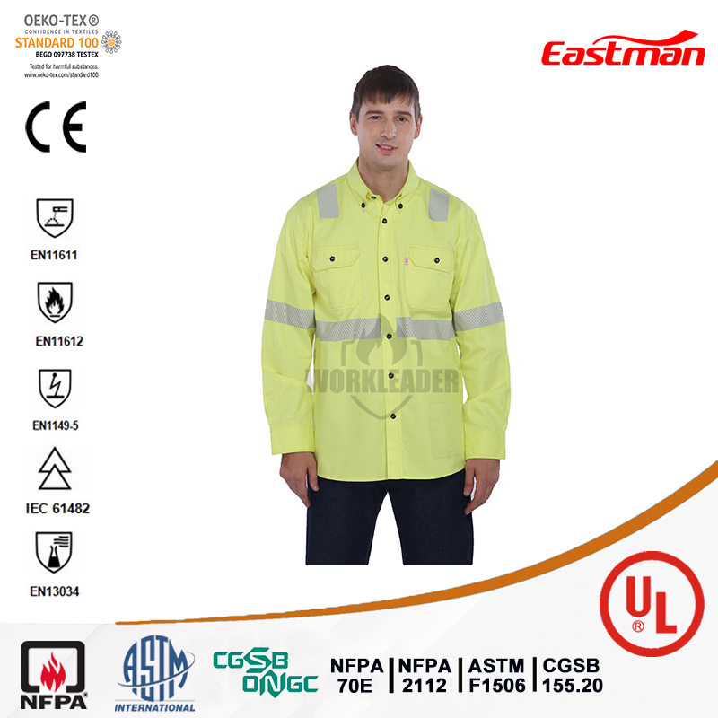 Hi-vis FR Shirt with Reflective Tapes