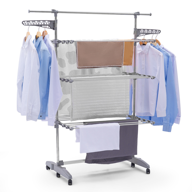 3 layer foldable clothes dryer rack
