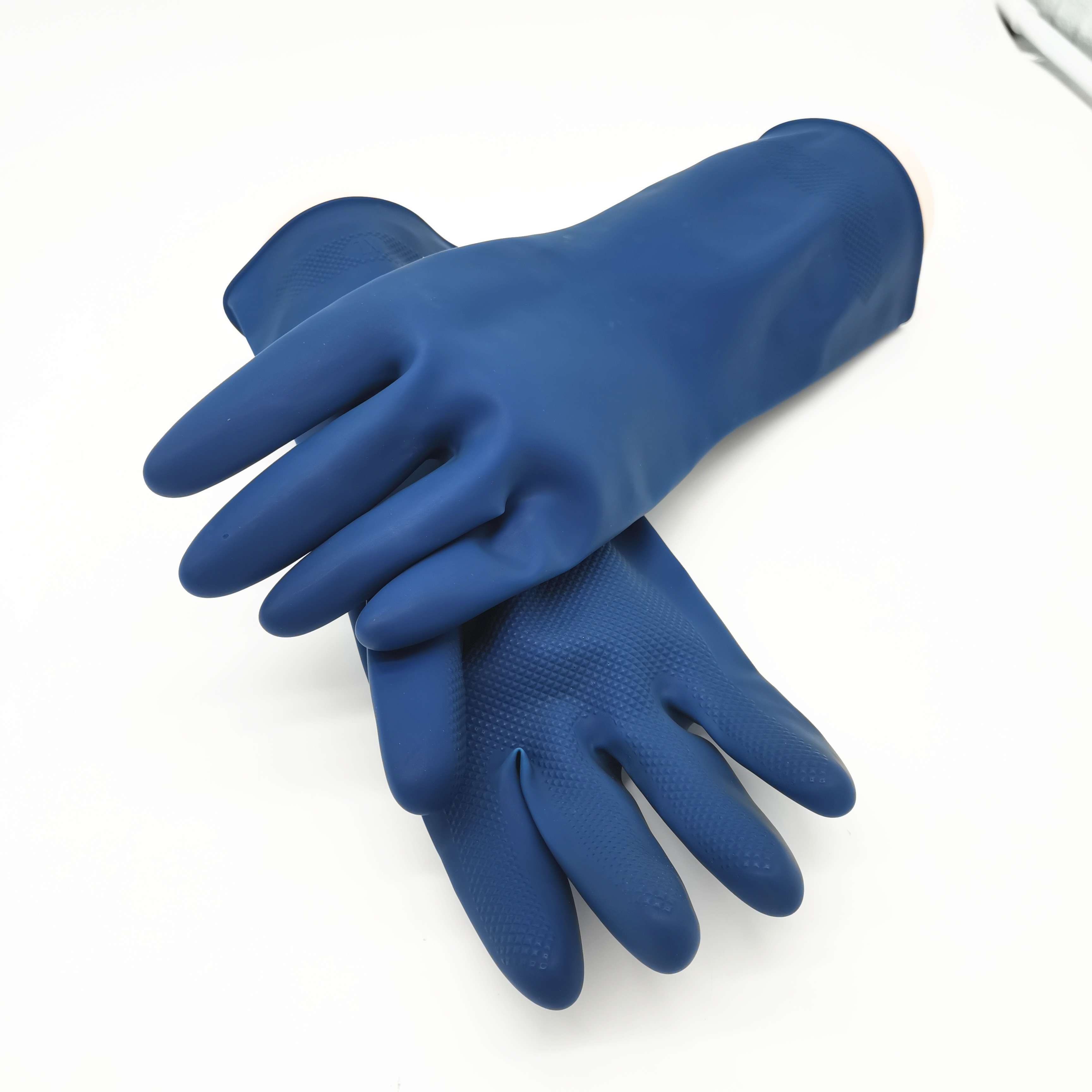 Xingli Sunbrand black blue diamond grip light industrial latex gloves