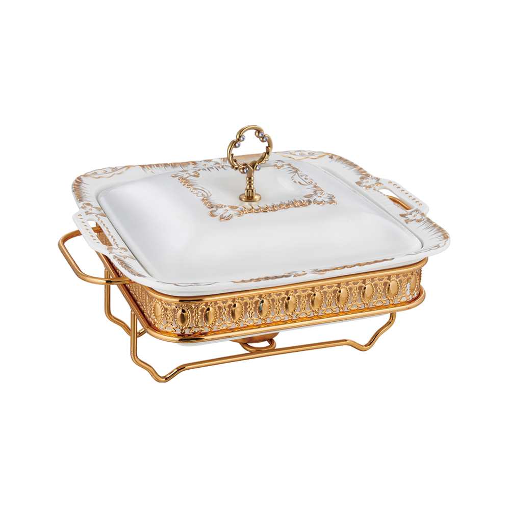 Porcelain Chafing Dish Food Warmer