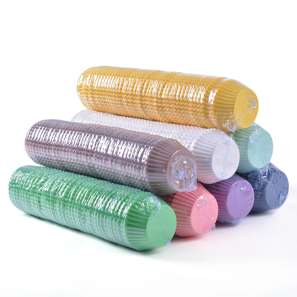 Assorted Colors Greaseproof Paper Cupcake Liners Baking Cups Nonstick Muffin Molds
