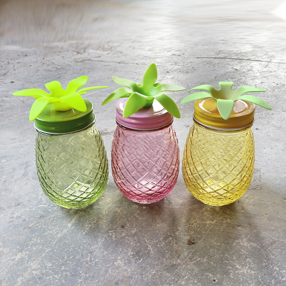 Food Storage & Container Buckle Jar,Glass Clear Jar Locking Lid,Flip Lid Glass Jars