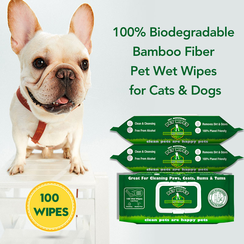 My Turf Bio degradable pet wipes 100ct