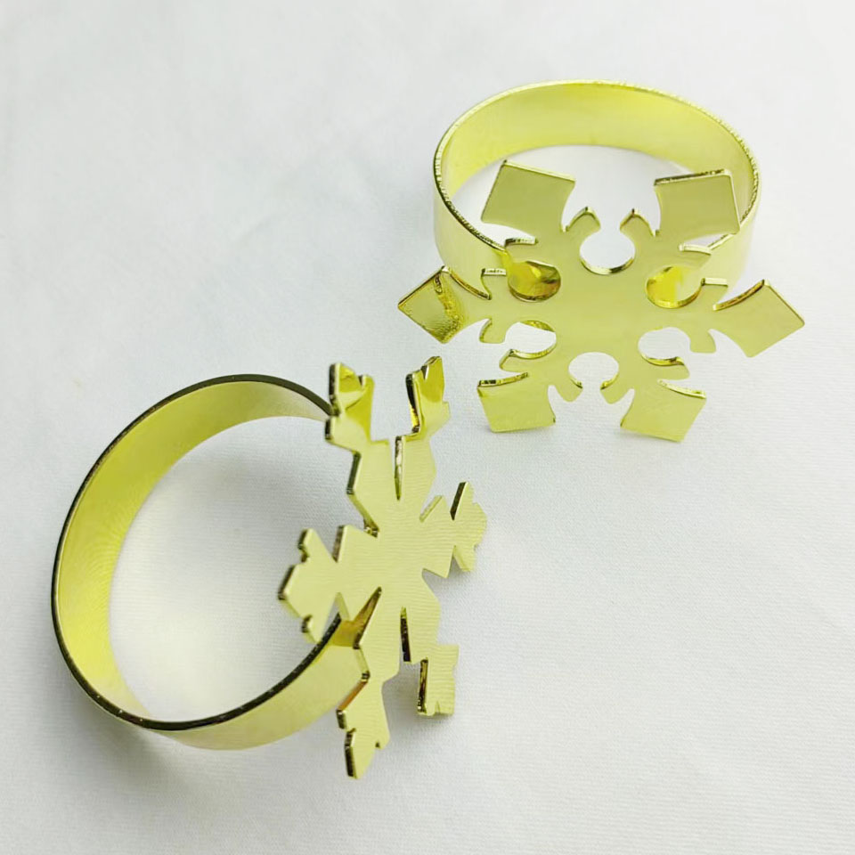 gold snow napkin holder