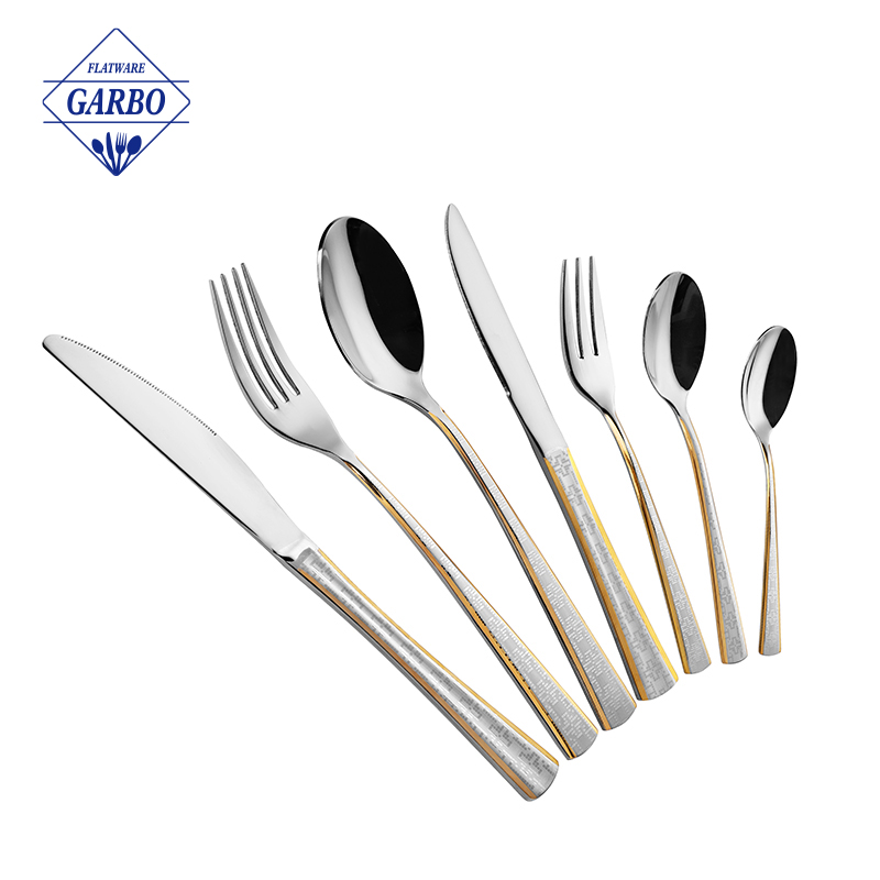 Promotion High Quality 6pcs cutlery set stainless steel 20 (18/2) material flatware set cutlery set