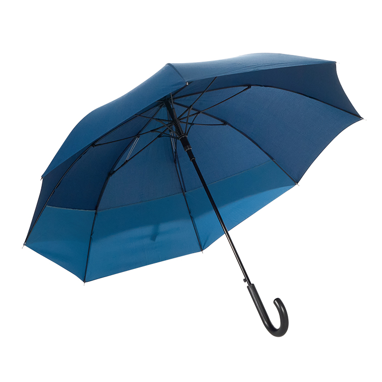 Sishun backpack umbrella double-layer windproof crutches straight umbrella