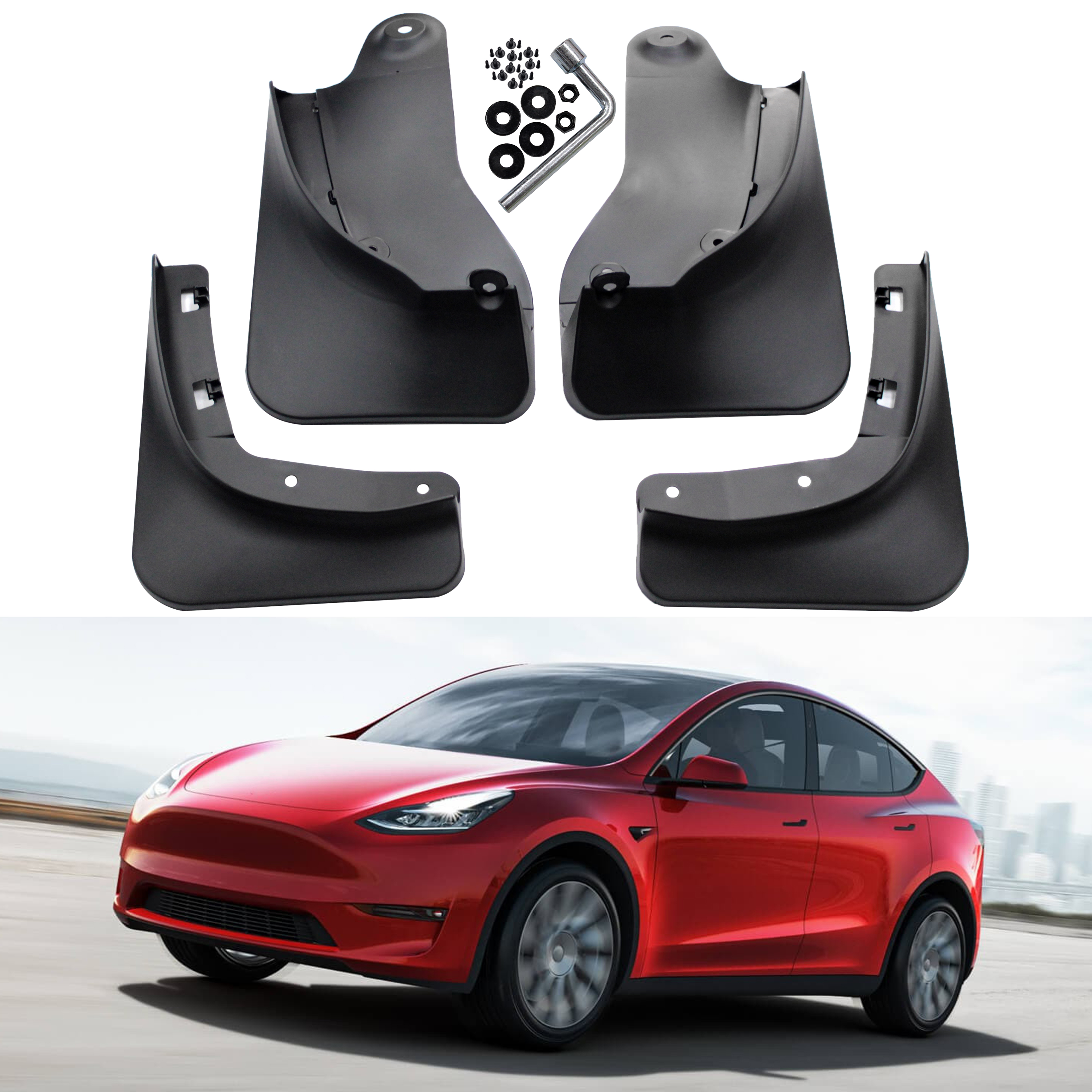 Mud Flap Splash Guards Car Fender Mudguards For Tesla Model Y