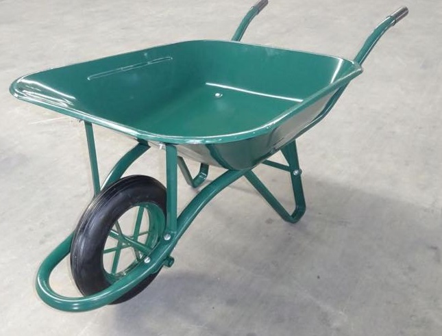 Solid Wheel France Model Wheelbarrow Wb6400 Wheel Barrow Green