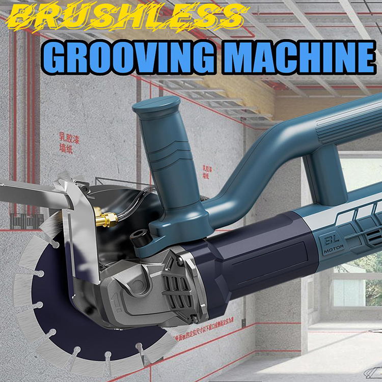 170mm 3200W AC Brushless Wall Slotting Machine with 8500 r/min