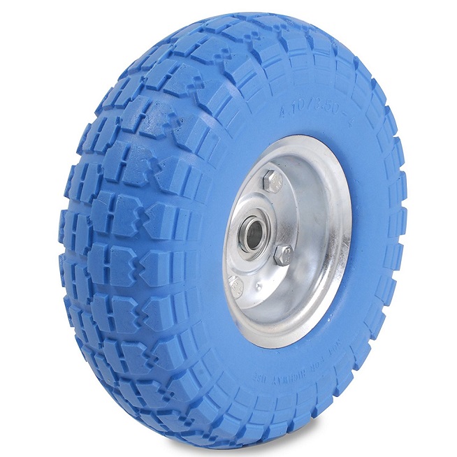 PU foam Puncture proof polyurethane foam wheel wheelbarrow flat free solid not flat tubeless tire